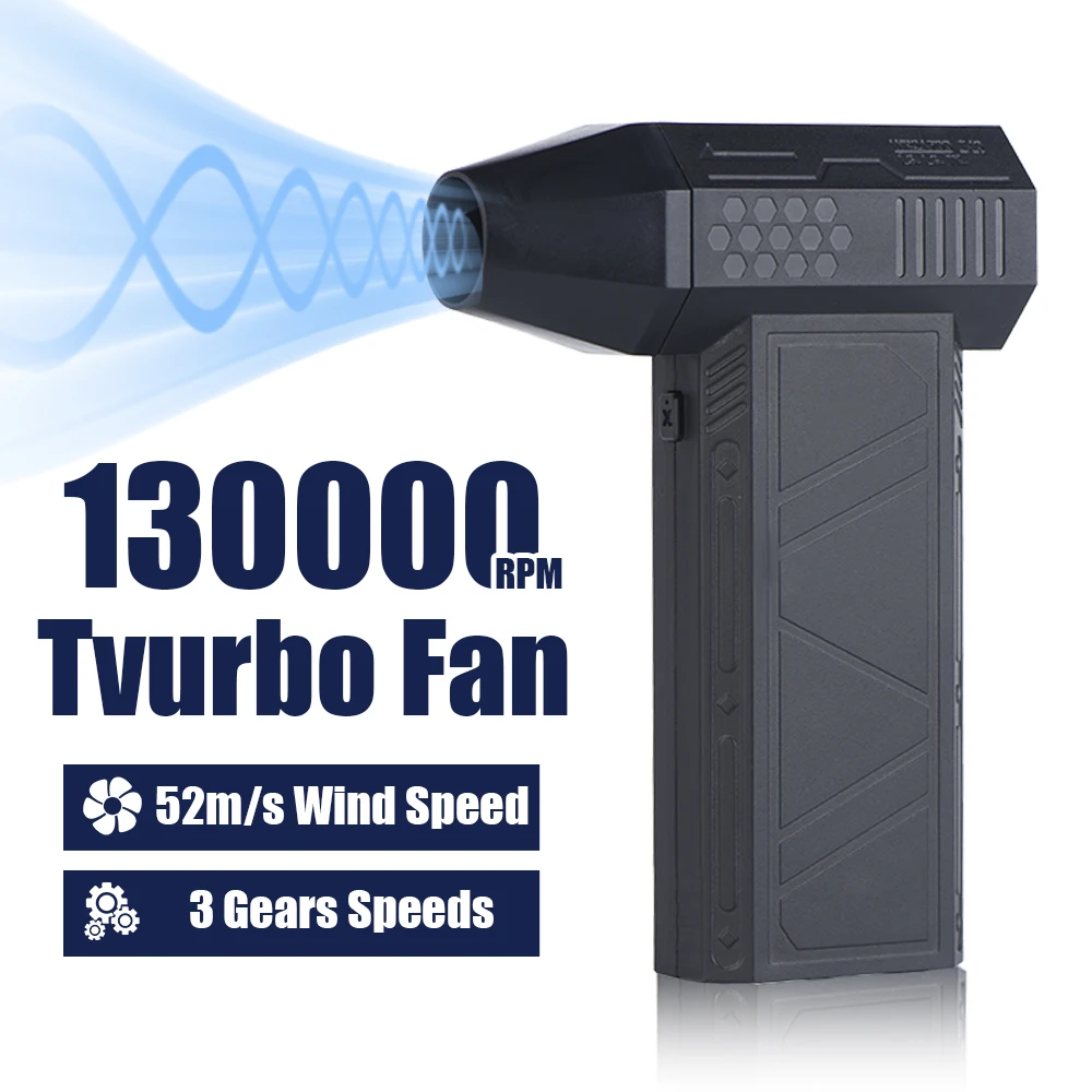 

3nd Generation X3 Violent Blower Mini Turbo Jet Fan Handheld Brushless Motor 135,000 RPM Wind Speed 52m/s industrial Duct Fan