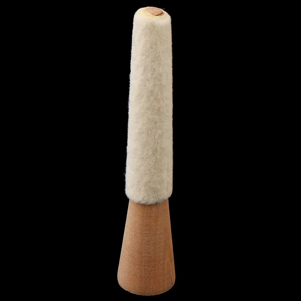Wood Finger Ring Holder Stick Felt Polishing Jewellery Making Tools