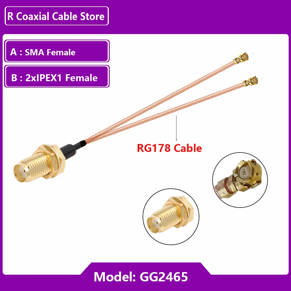 1pc rf koaxial rg178 u. fl ipx1 Buchse 1 bis 4 Triple Splitter SMA Kabel Pigtail Wifi Antenne Verlängerung kabel Jumper