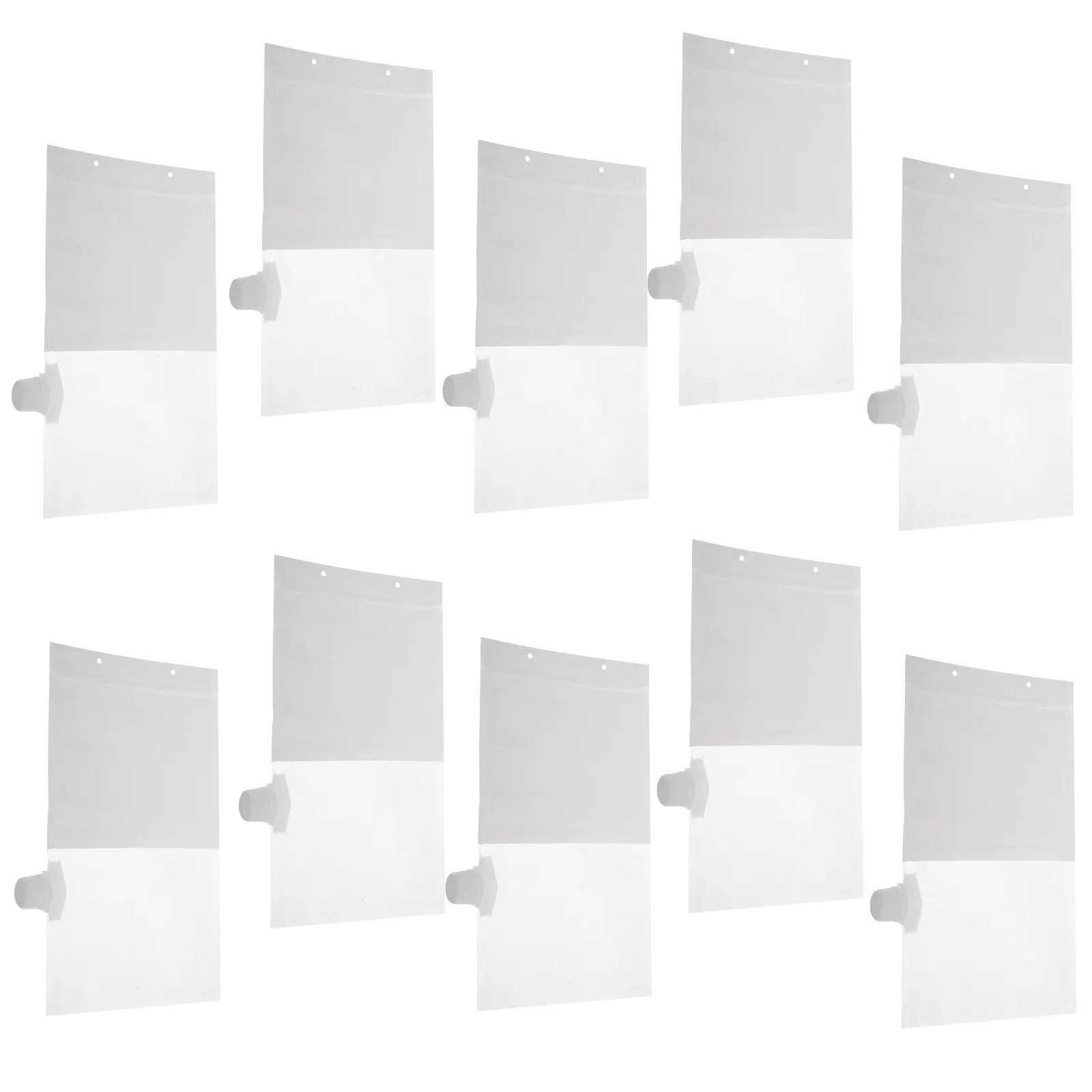 

10pcs Hook Dehumidification Bags Reusable Hanging Closet Moisture Absorbers for Home Dorm Boat Car Clear Empty Packs