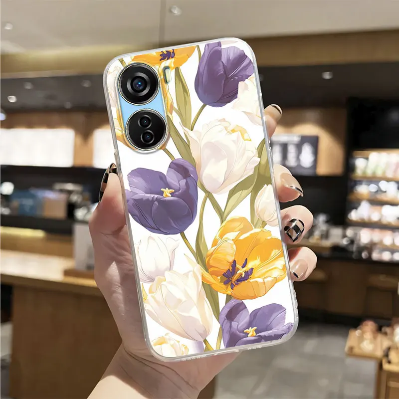 For ZTE Blade V40 design /V30 V40 Vita V41 Vita Case Clear Shockproof Silicone Soft Phone Case ZTE V60 V40S V41 Smart Back Cover