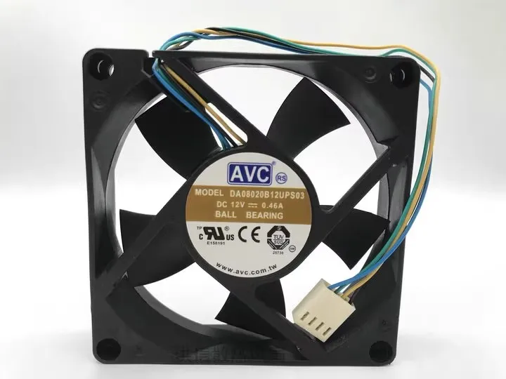 Free shipping original DA08020B12UPS03 DC12V 0.46A 80 * 20MM cooling fan