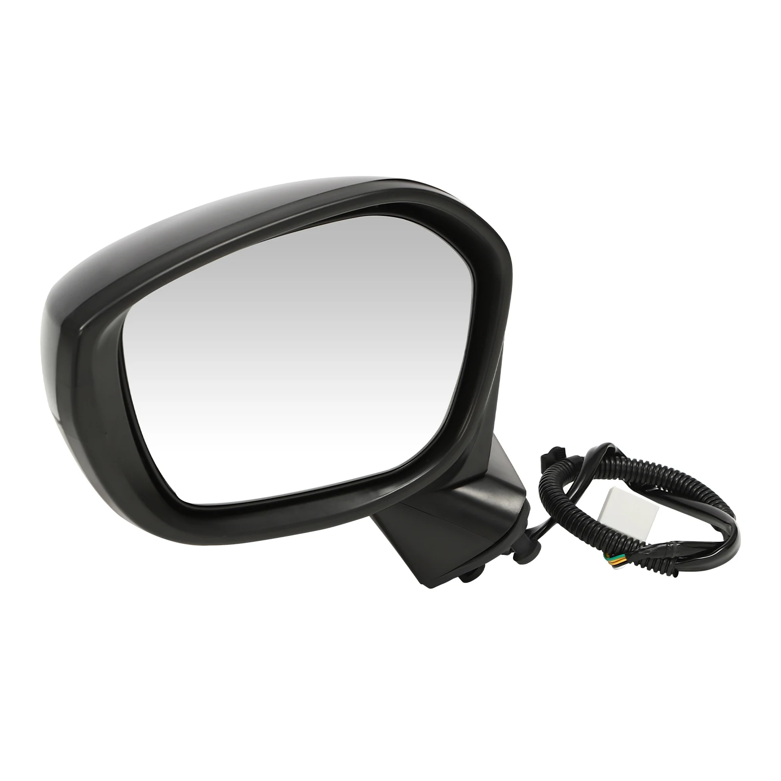 مرآة الرؤية الخلفية السوداء مرآة جانبية للسائق الأيسر 7Pin مع نقطة عمياء لهوندا سيفيك 2022-2023 LH