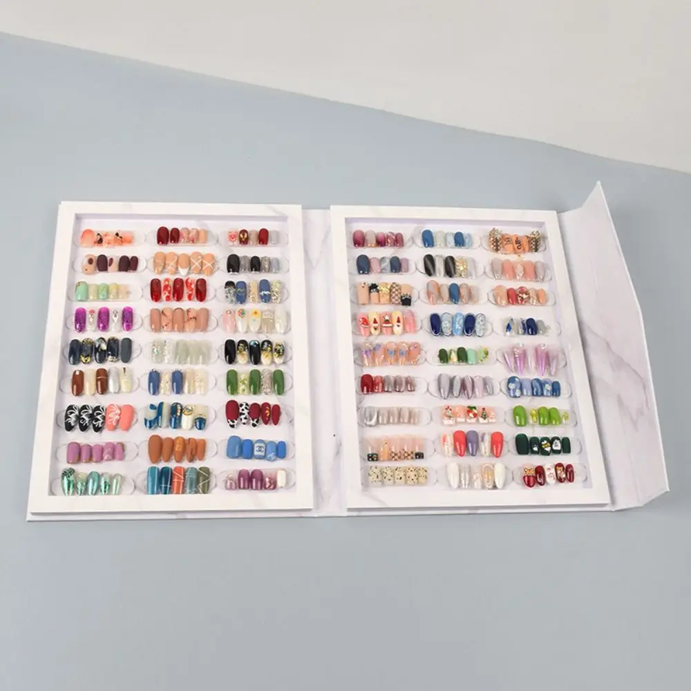 Large-capacity Magnetic Nail Display Book Multi-functional DIY Nail Gel Polish Showing Shelf Simple Smooth