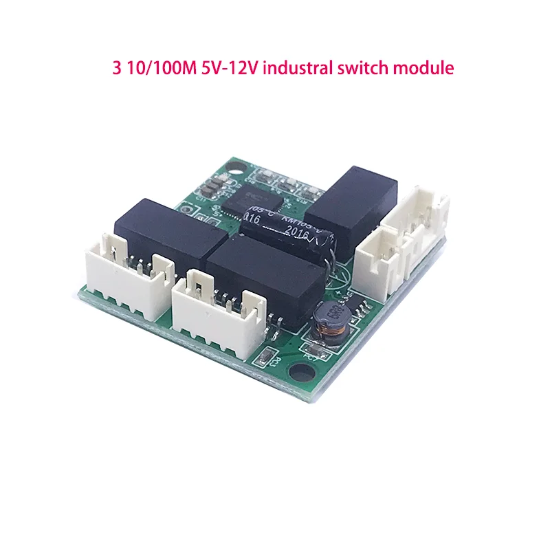 Mini Pcba Switch Module Pbc Oem Module Mini Size 3 Poorten Netwerkschakelaars Pcb Board Mini Ethernet Switch Module 10/100Mbps