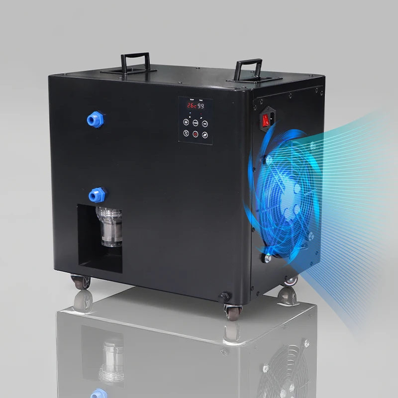 0.5 H·P Water‑Cooled Ice Bath Water Chiller, Automatic Unit with New Compressor, Built‑in Gear Pump, Remote Control & Filter