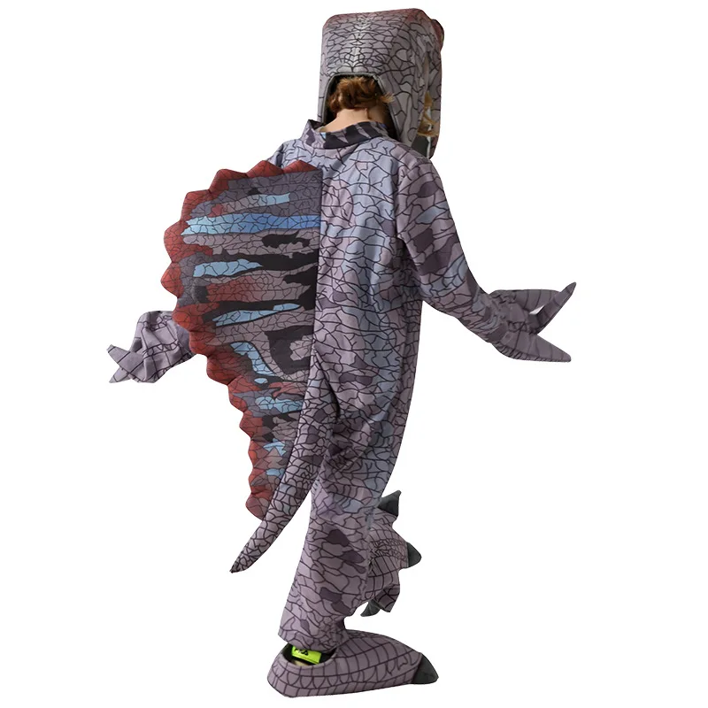 High Quality Mascot Cartoon Human Character Spinosaurus Cosplay Dinosaur Costume Dinosaur Jumpsuit Kid