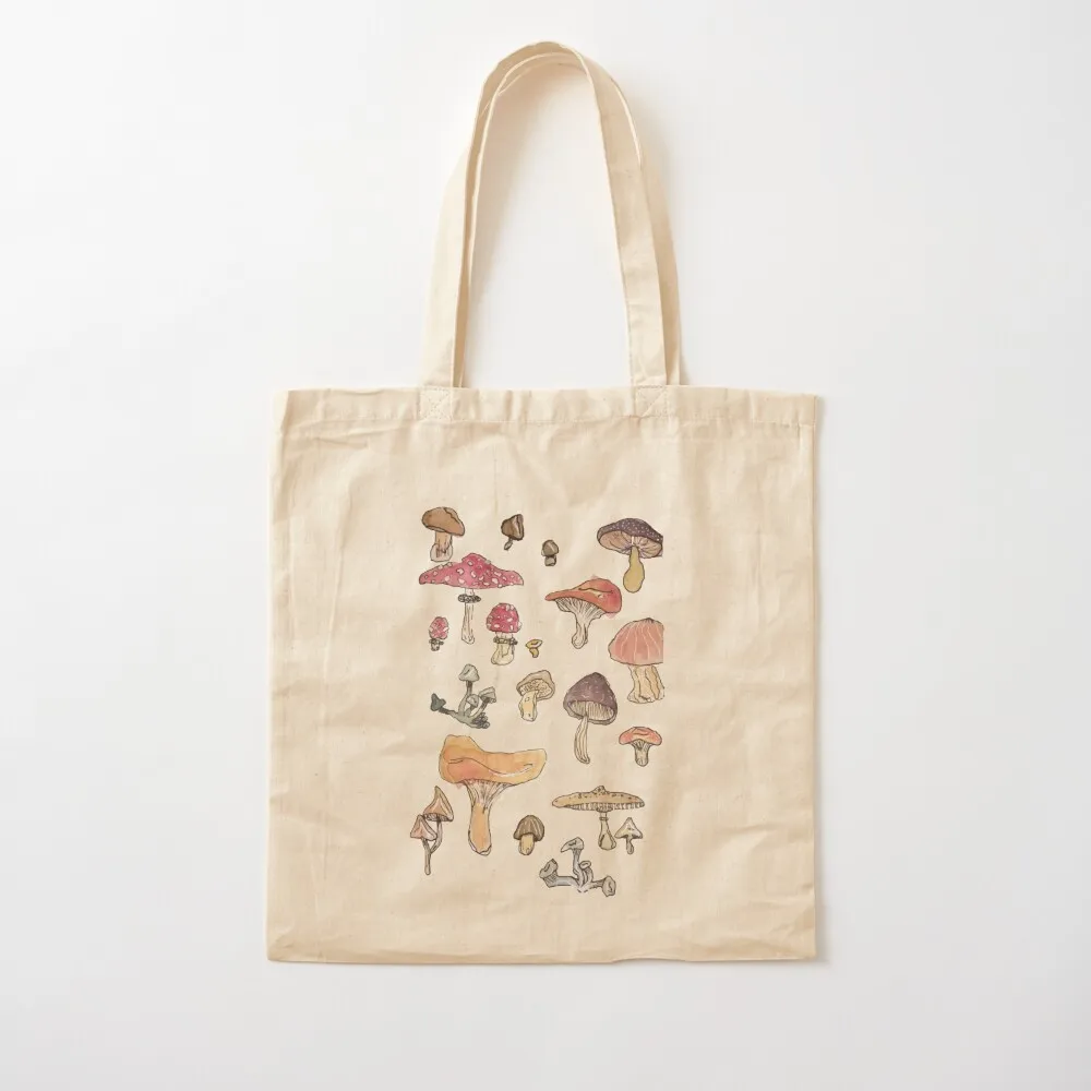 

Little Mushrooms!! Tote Bag Canvas shoulder bag Beach bag Canvas stote tote men