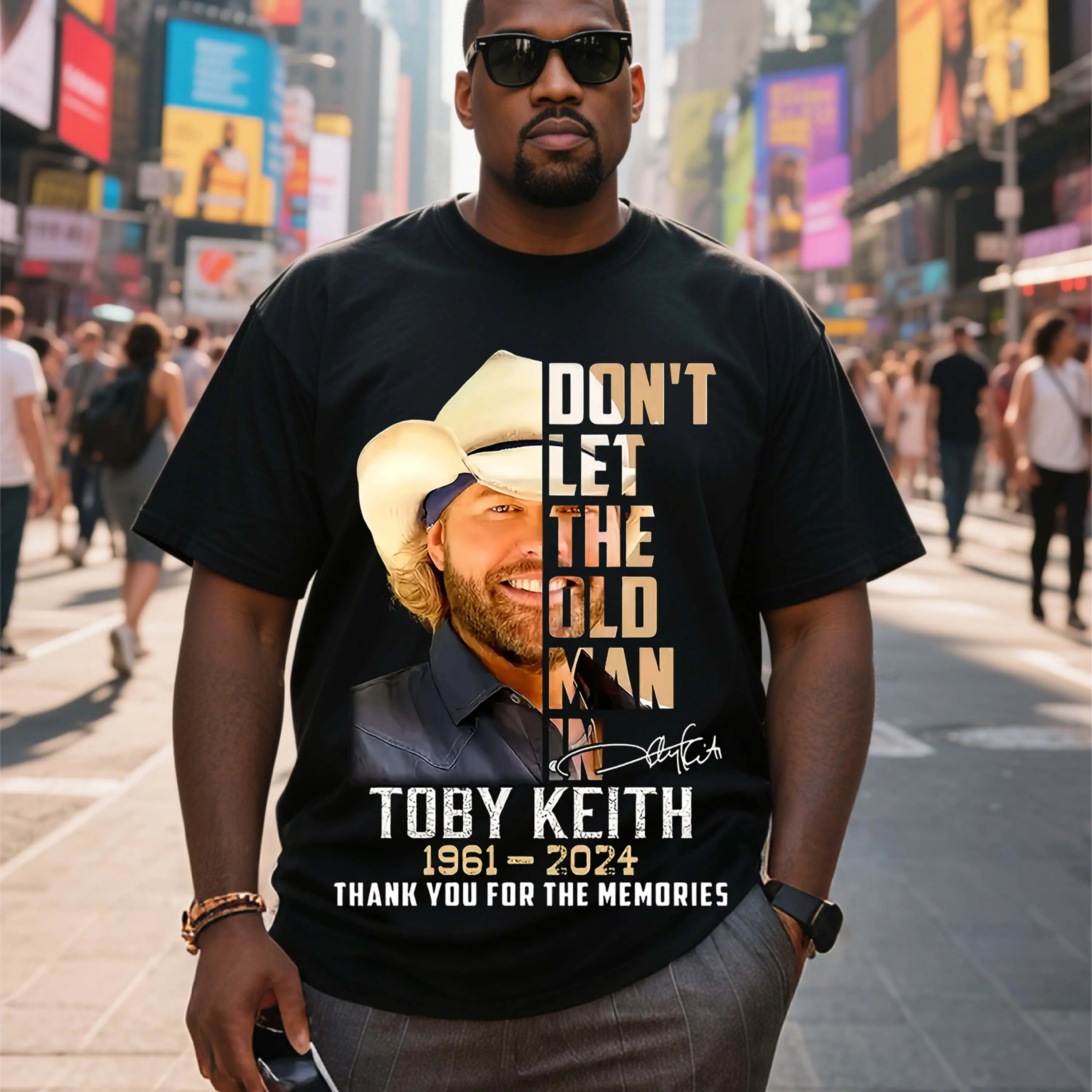 Plus Size Men's T-Shirt, Black Pure Cotton Crew Neck, Suitable for Outdoor Wear in Spring and Summer, Casual and Comfortable