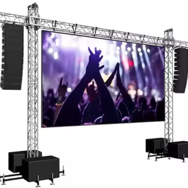 Lightweight and hard magnesium aluminum alloy 500x1000mm die cast aluminum box outdoor P2.6 video wall LED display screen