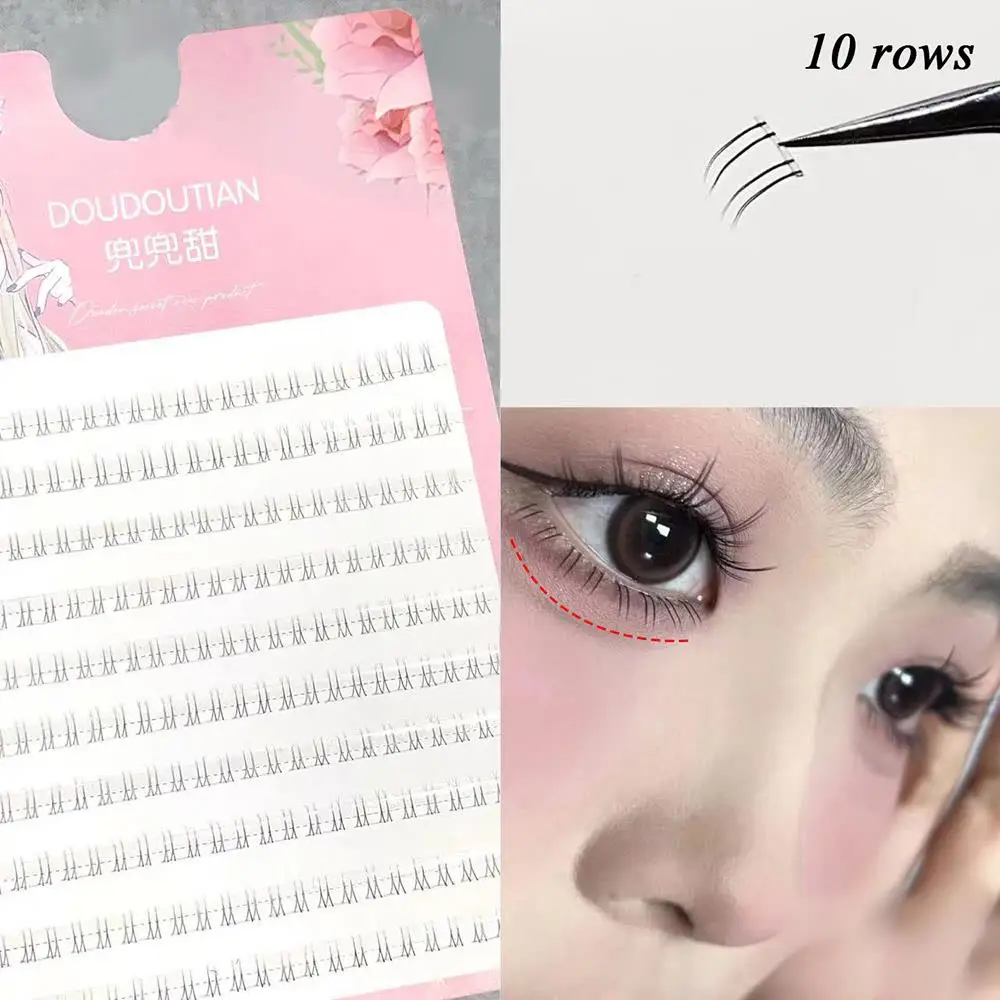 لاش تمديد الحلو لاش تطعيم لطيف تحت رمش الرموش السفلية الطبيعية الهزلية العين عناصر أدوات ماكياج الرموش العنقودية