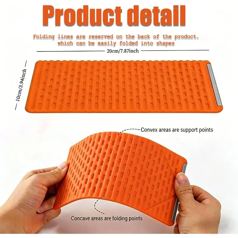 Imagen 3: Soporte de silicona plegable y flexible para teléfono, soporte de escritorio portátil ajustable de múltiples ángulos para iPhone, iPad, portátil, tableta, hogar y oficina