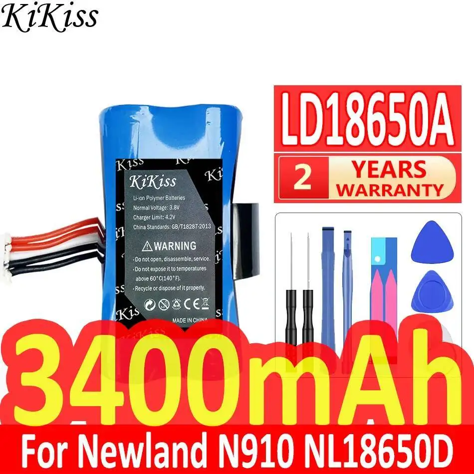

3400 мАч долговечный для Newland N910 NL18650D 5-проводной аккумулятор для чтения карт LD18650A LD18650D