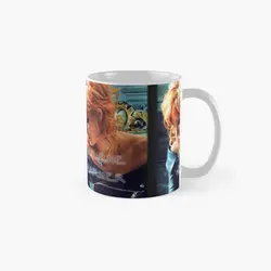 Mylene Farmer T Shirt Classic  Mug Handle Round Photo Tea Image Drinkware Gifts Picture Cup Printed Design Simple Coffee