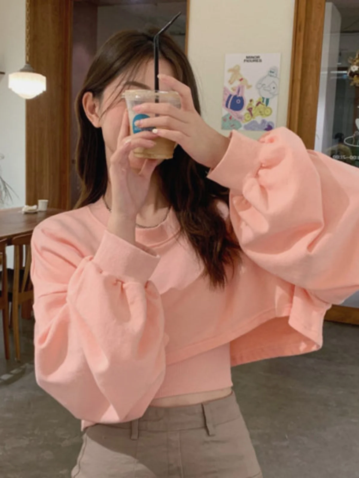 

Женский комплект с худи Salt System, новинка осени 2023, модный комплект из хлопка с укороченным топом-жилетом для многослойного ношения