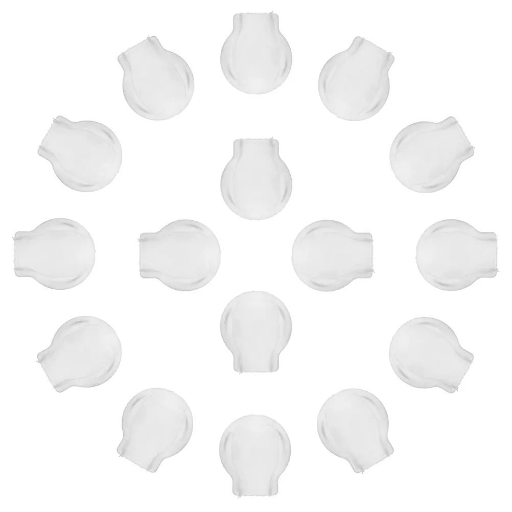 

20pcs Clear Earring Backs For Droopy Ears Soft Silicone Cushion Pads Anti-Slip Comfortable Earring Supports Diy Adjustable