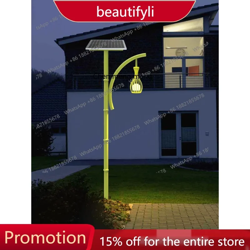 

s51 Outdoor B & B Garden Lights Solar Simulation Bamboo High Pole Lights Scenic Area Lighting Garden Landscape Lights