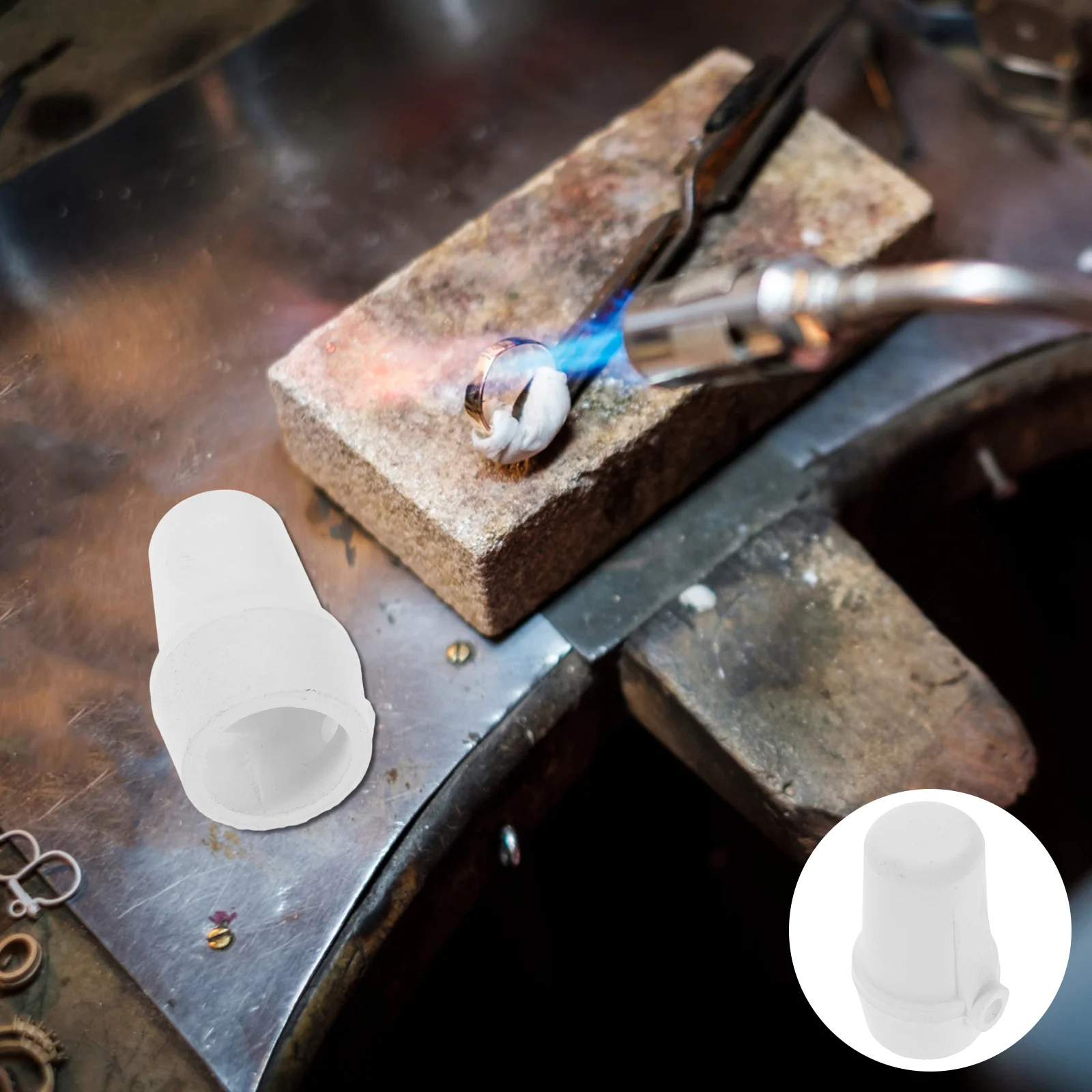 

Quartz Crucible Cup Jewelry Metal Melting High Purity Crucible for Metal Casting Refining Gold Melting Bowl Mold for Casting