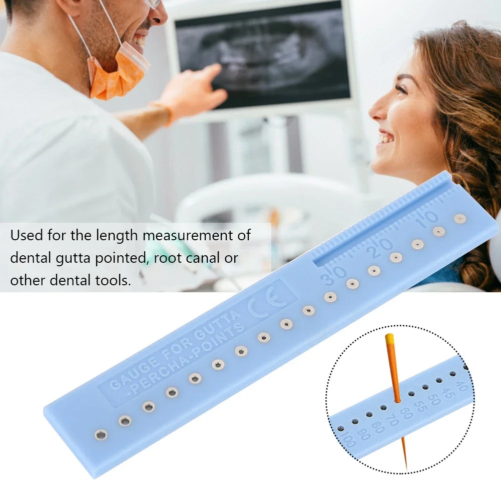 Gutta-percha Points Span Measure Scale Root Canal Measuring Ruler Length Dental Tools Instruments Safe Antirust High Precision