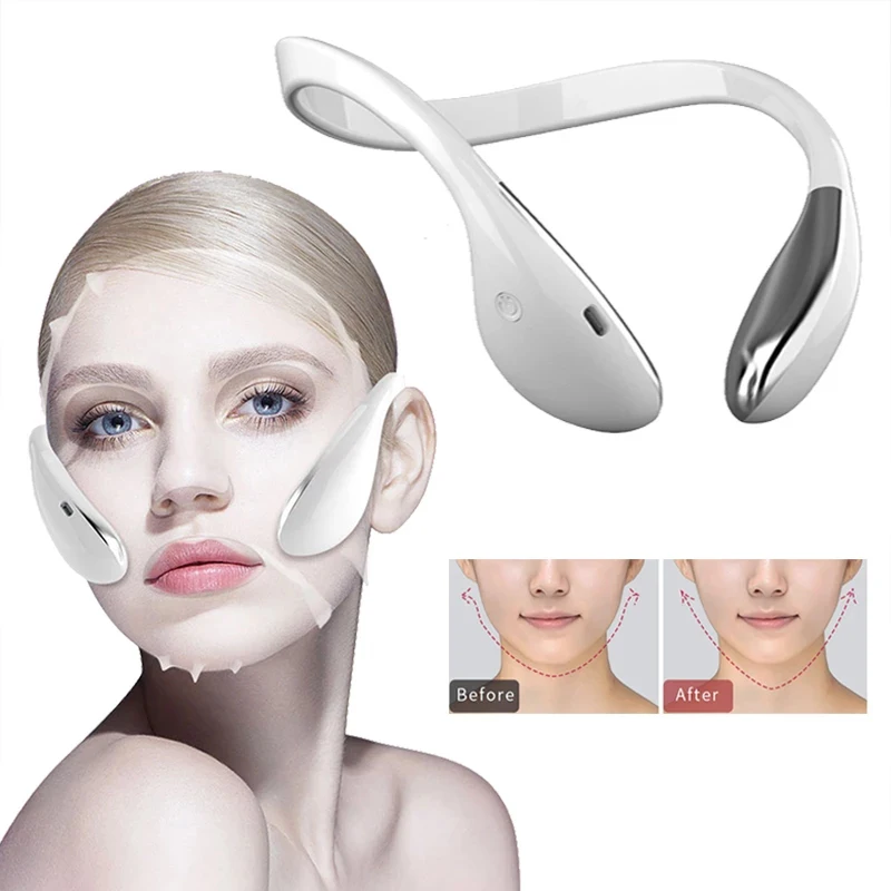 Ems massageador elétrico para face lift, micro ferramentas atuais do cuidado da beleza, massageador facial inteligente, massageador plástico, novo