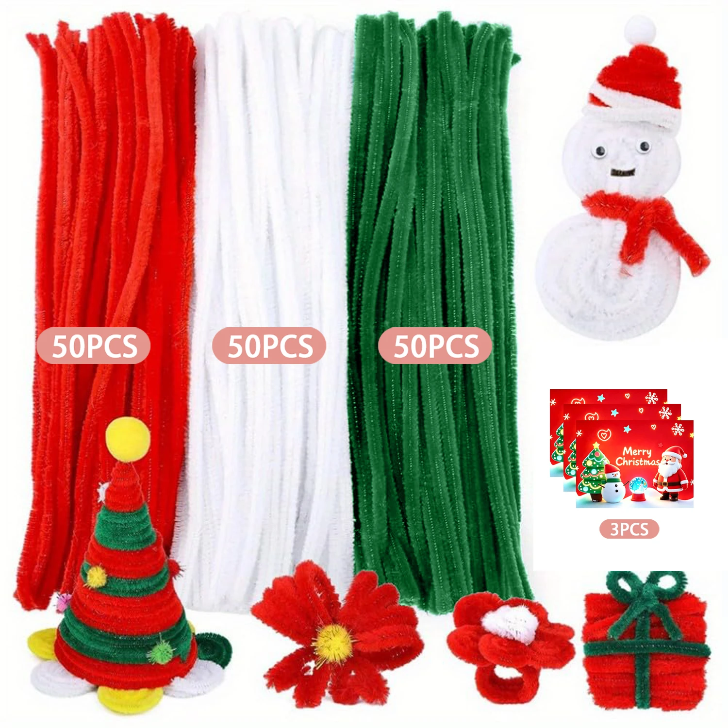 153 Pcs Halloween Pipe Cleaner Flower Bouquet Set, Chenille Sticks For Holiday Ornaments & Party Decoration view 3