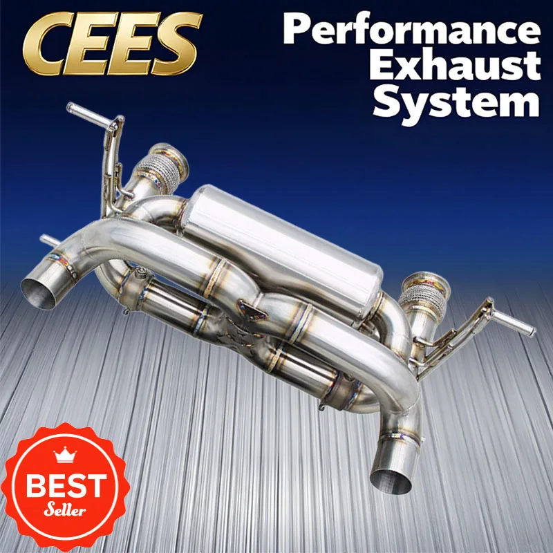 CEES Axle Back Exhaust System for Lamborghini Huracan STO/EVO/TECNICA 5.2L 2019-2024 SS304 Catback with Valved Conntrol