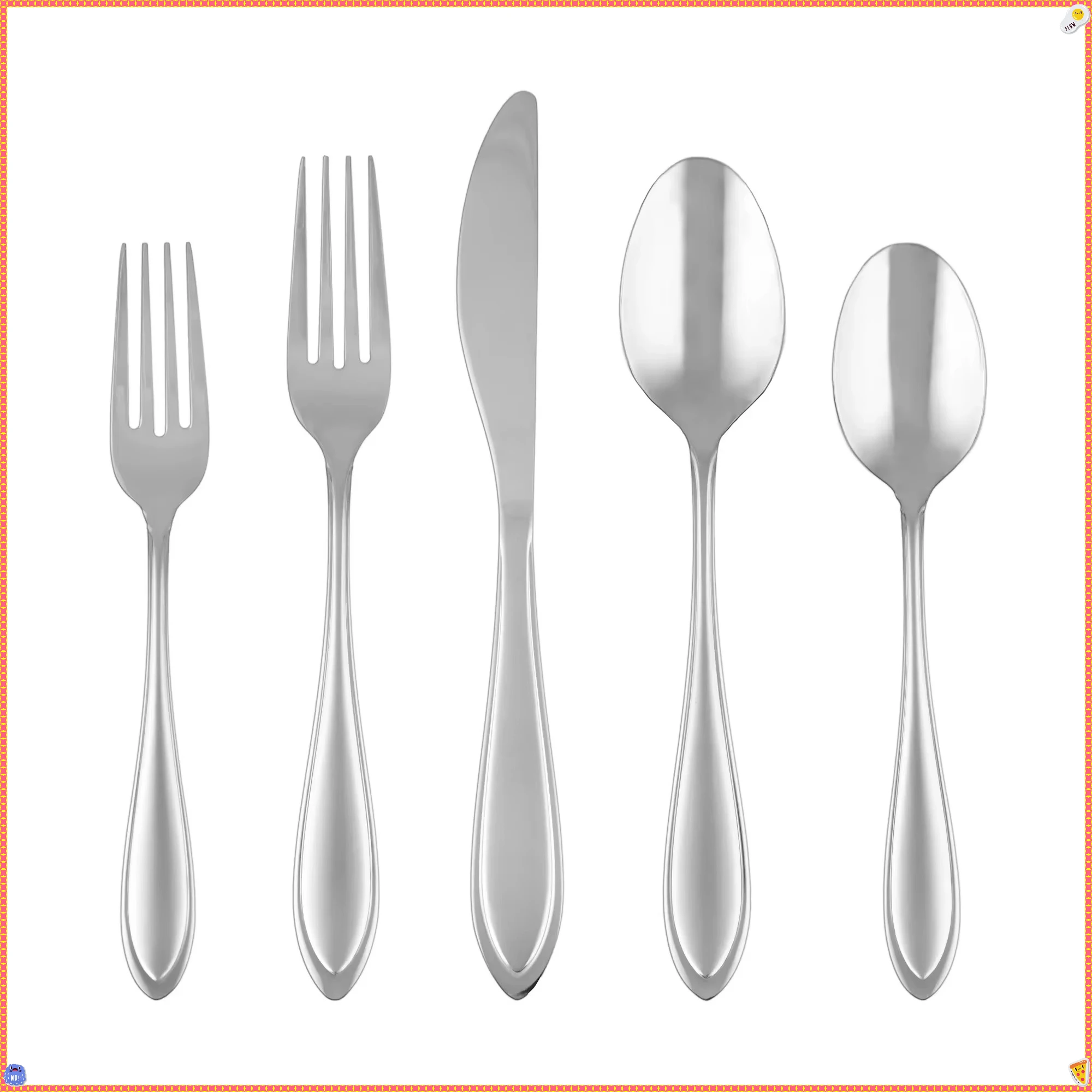 

Набор столовых приборов из нержавеющей стали Bayleaf Sand, 20 предметов, сервиз для 4 современных столовых приборов для столовой, развлекательных и можно мыть в посудомоечной машине