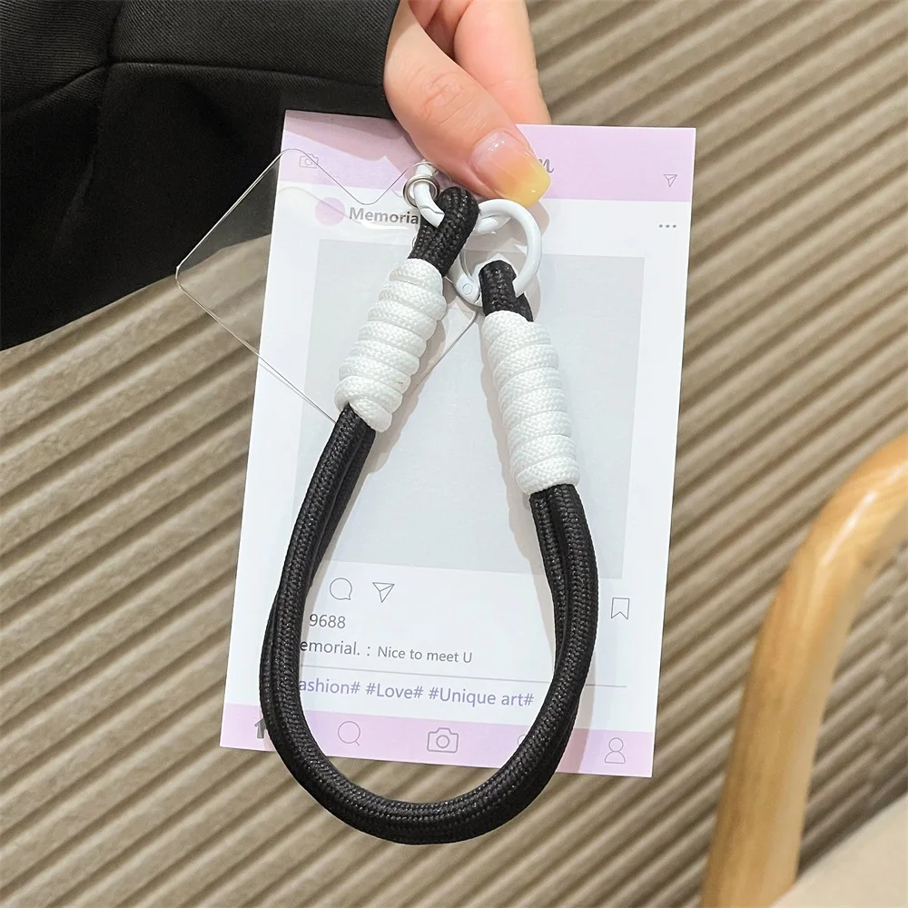 For Mobile Phone Short Lanyard Universal Colorful Hand Wrist Strap Rope For Cell Phone Case Accessories Anti Loss Keychain view 3