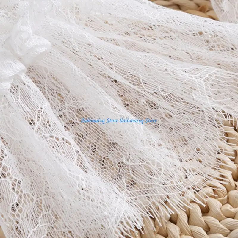 573B French Lace Flower Arm Sleeves Decorative Sleeves Armwear for Women Dress 2Pairs