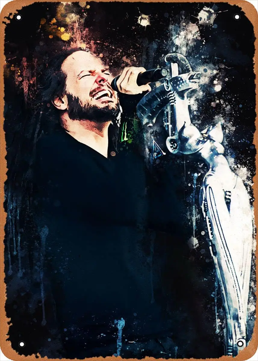 muecddoa Artist Jonathan Davis Metal Tin Sign Poster Vintage Art Wall Decor 12 x 8 inch