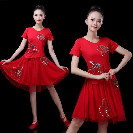 square-dance-costume-women's-spring-new-style-yangge-suit-set-adult-performance-clothes-middle-aged-and-elderly-dancing-clothes