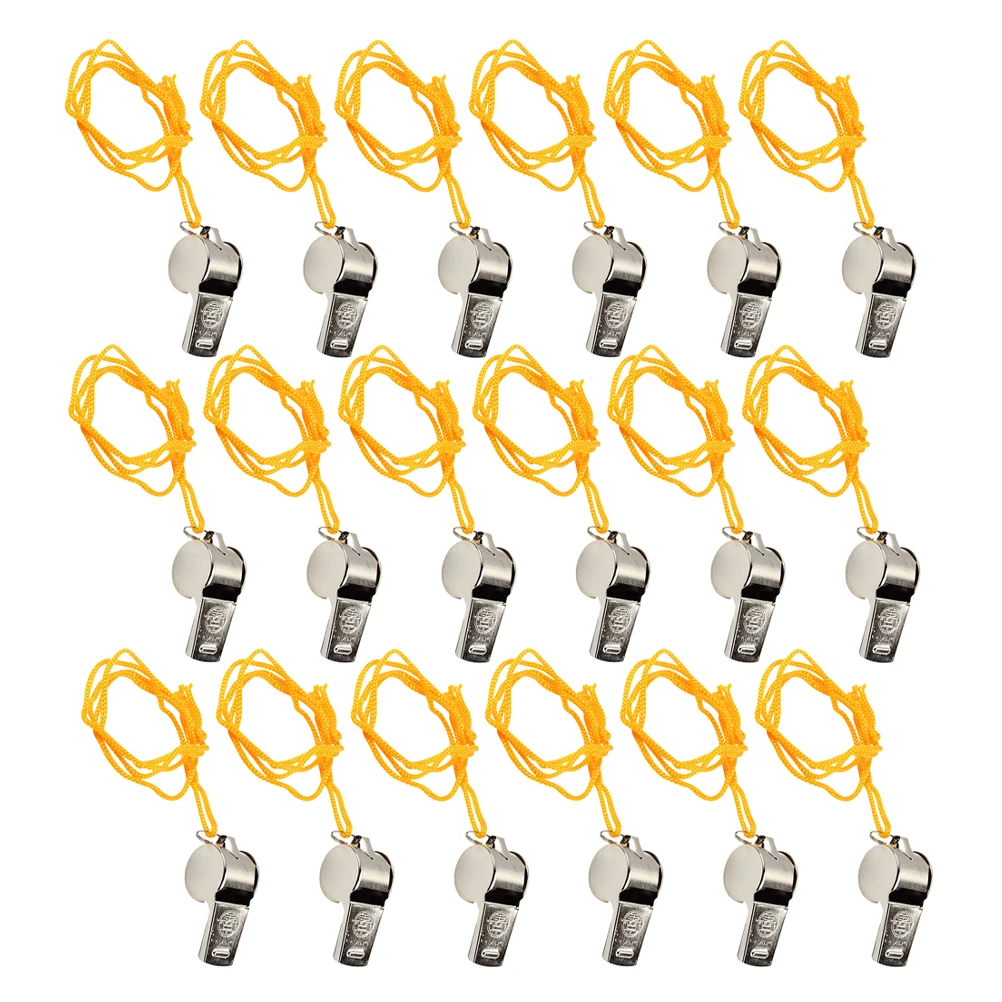 

24 Pcs Referee Whistle Loud Police for Adults Basketball Lanyard Emergency Whistles Football Kids