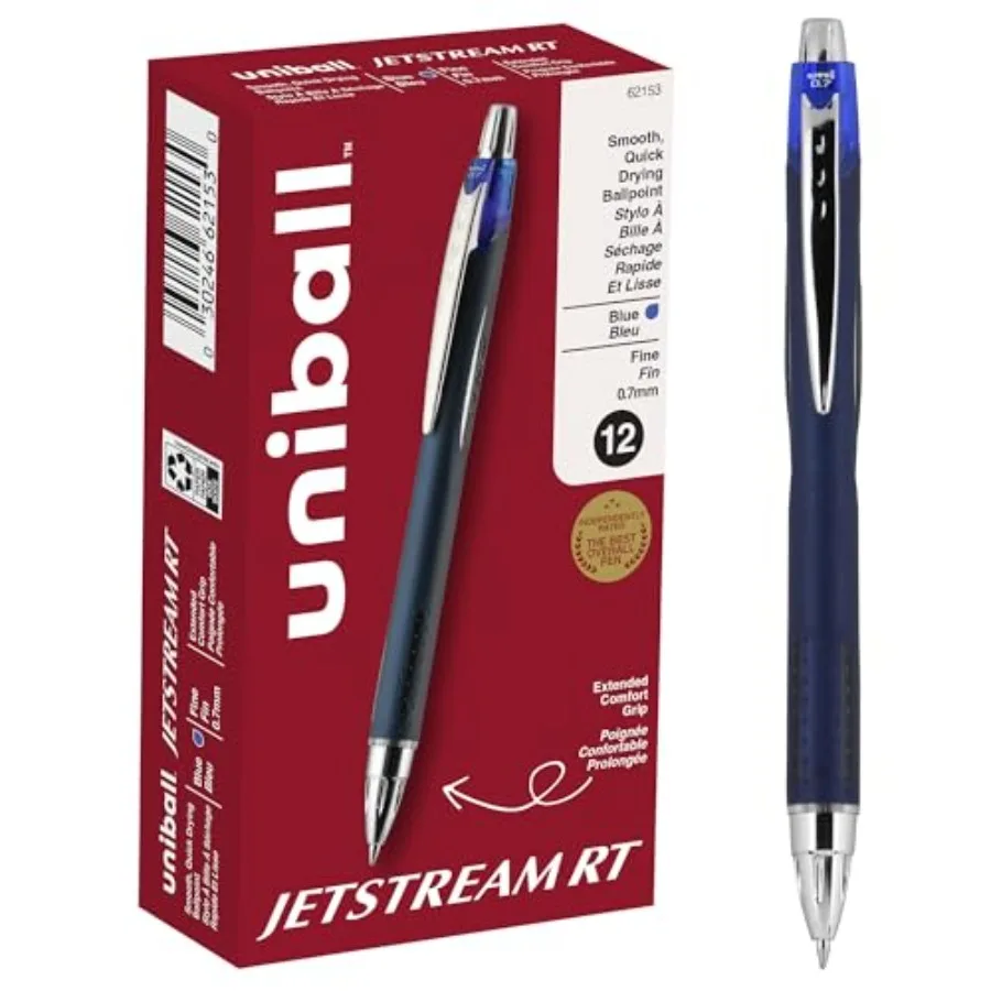 

uniball Jetstream RT Ballpoint Pens, Fine Point 0.7mm,, 12 Pack