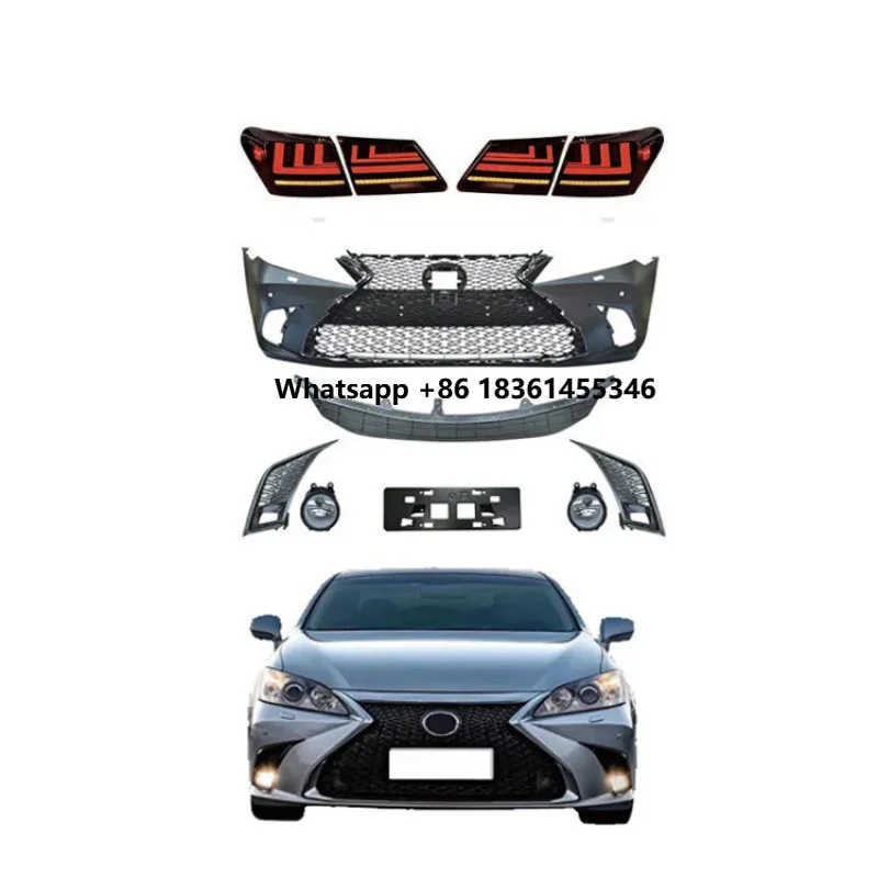 

For Es 2006-2012 Factory Sales Upgr 2018 Style Body Kit Front Bumper Fog Lights Grille Tail Lights Bodykit