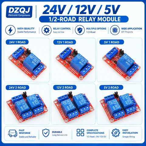 5V 12V 1/2/4/6/8 Channel Relay Module Board with Optocoupler High Low Level Trigger for Arduino ESP32