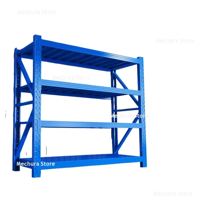 Heavy-duty Storage Warehouse Shelf Household Express Delivery Supermarkets Warehouse Shelf Multi-level Storage Racks JT40W