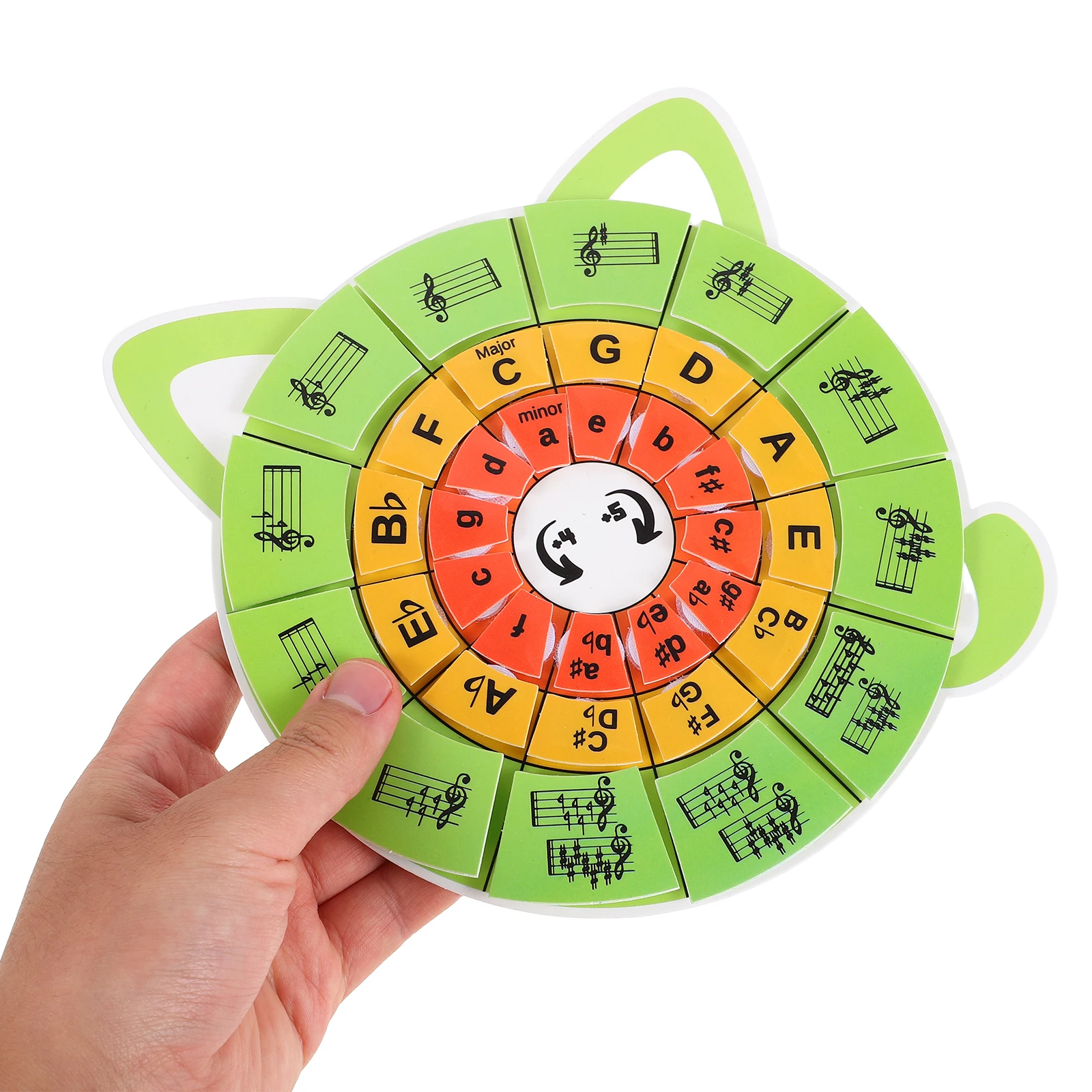 

1 set Music Education Tools Circle of Fifths Wheel Piano Flash Cards Rhythm Notation Learning Cards for Kids Beginners Classroom