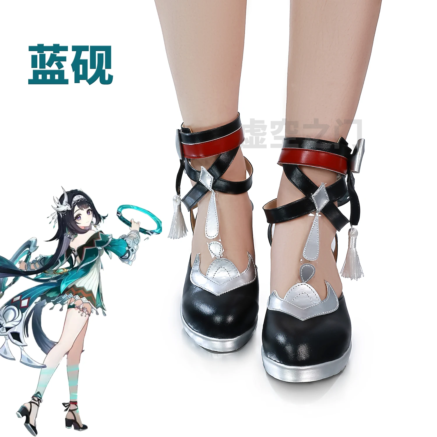Lan Yan คอสเพลย์รองเท้ารองเท้า Genshin Impact รองเท้าปาร์ตี้ฮาโลวีน Carnival Convention ชุด Props
