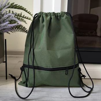 Faltbarer Rucksack mit Kordelzug, leichter, einfacher und modischer Sportrucksack, Unisex