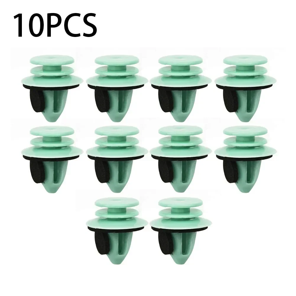 

10x Car Door Trim Panel Clips Green A0079889978 Nylon For Mercedes Fastener Clip Interior Trim With Sealer Interior Accessories