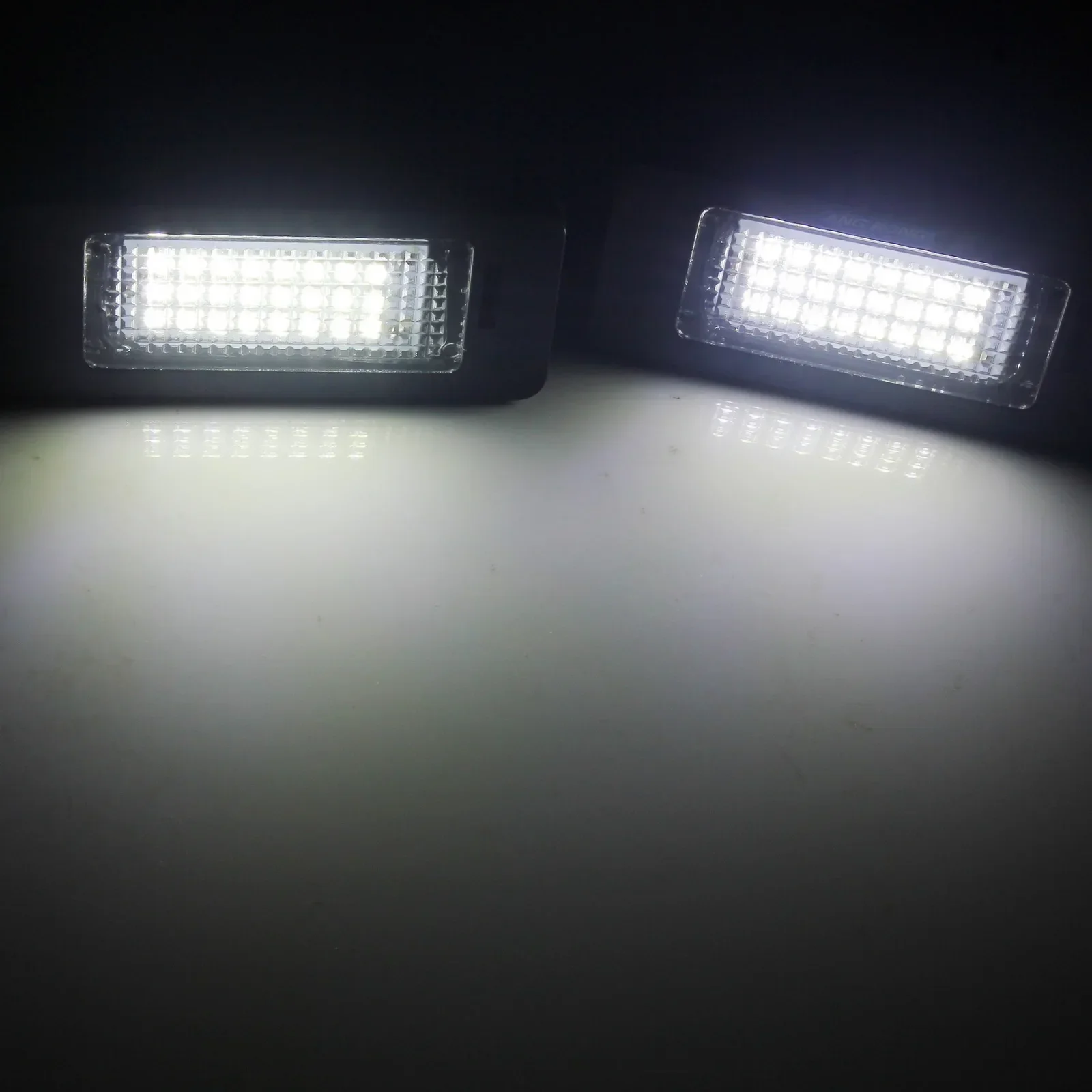 ANGRONG 2x LED 라이센스 번호 플레이트 라이트 램프 전구 오류 없음 Audi A1 A3 A4 S4 A5 Q5 A6 A7 TT VW Golf MK6 Passat B6 Touran