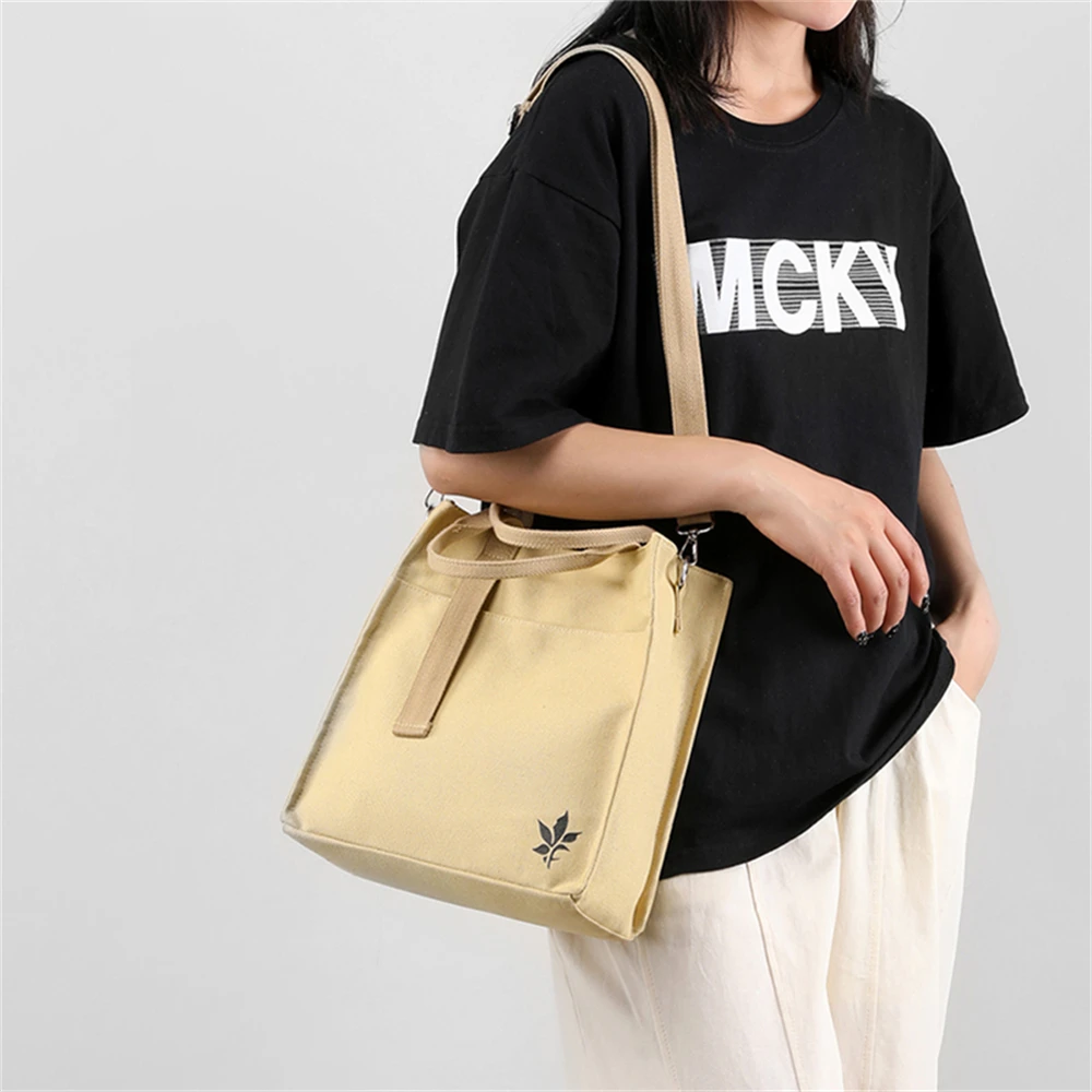 Luxury Designer High Quality Canvas Ladies Handbag Fashion Solid Color New Women Shoulder Bags Multi-functional Crossbody Bags