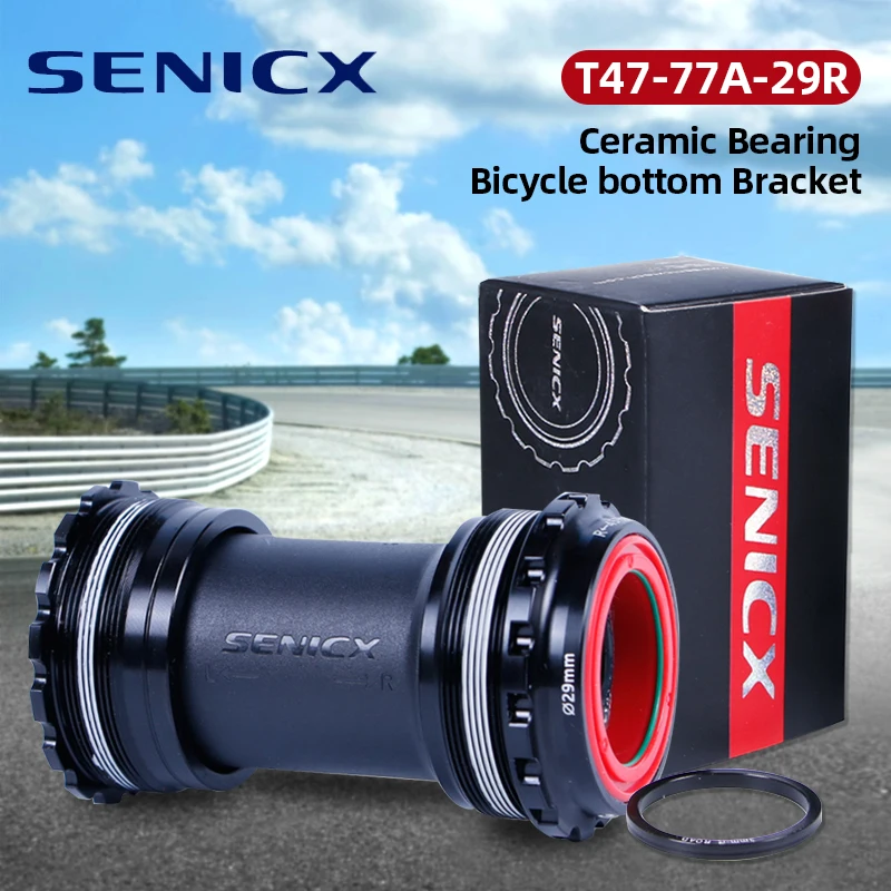 SENICX Bottom Bracket Suitable for SRAM DUB 77mm Width 28.99mm Axis Road Bike Crank High Quality Bicycle Central Shaft Dustproof