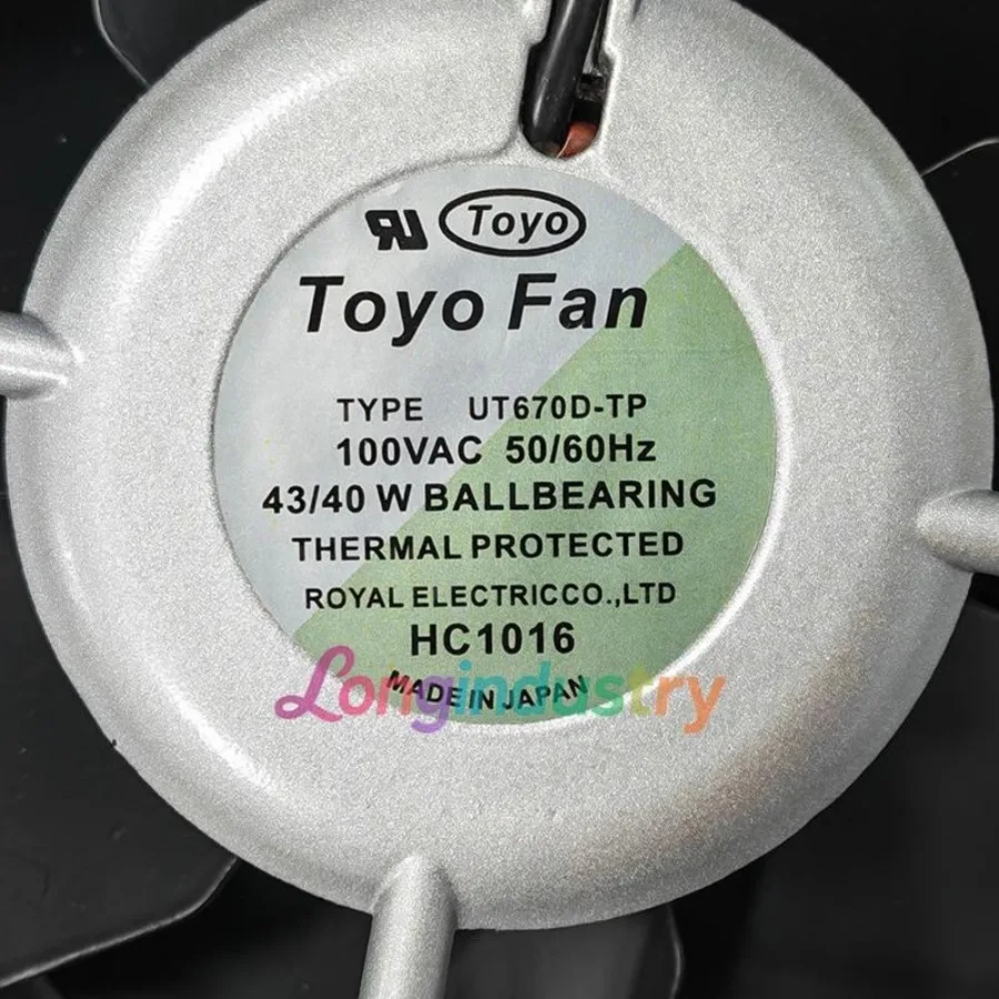 1 Pc. New for UT670D-TP Cooling Fan 100VAC 43/40W 172*150*55MM 2Pin
