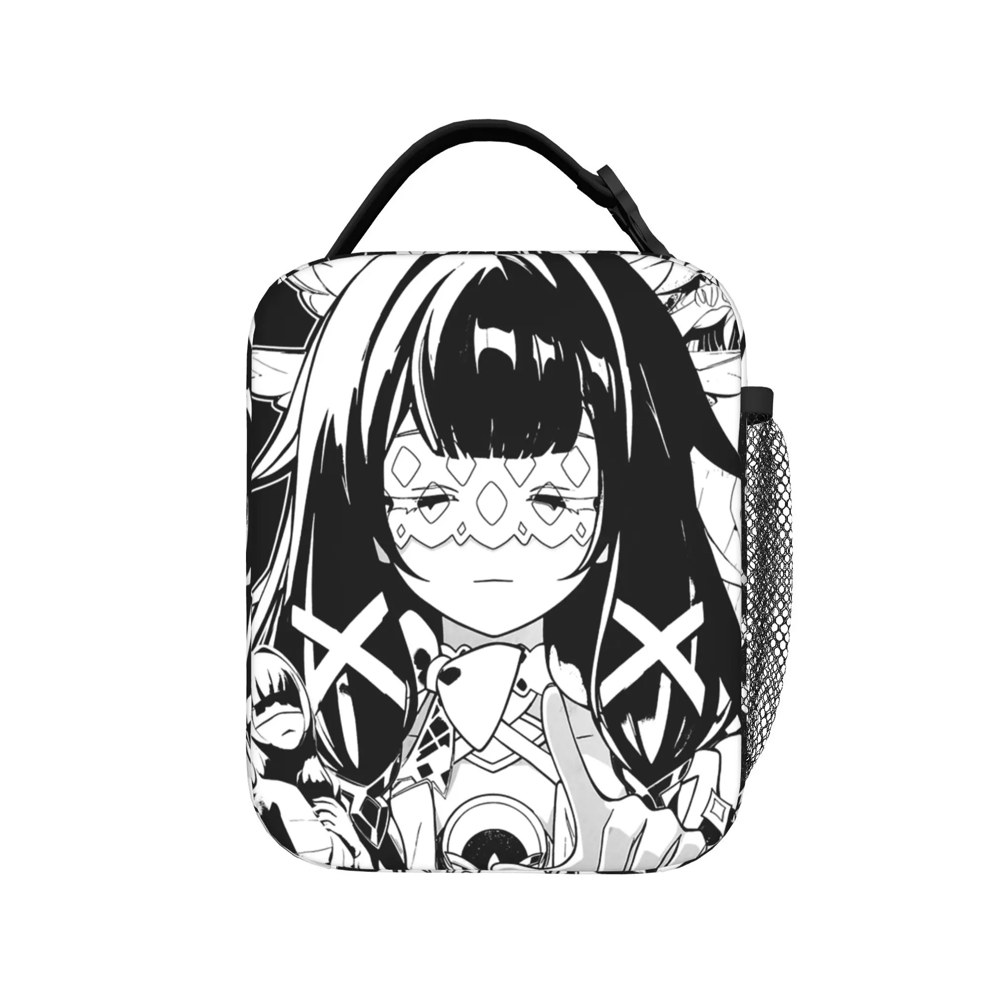 Moonlight Melody Columbina Genshin Impact Thermal Insulated Lunch Bags for Work Food Container Bags Thermal Cooler Food Box