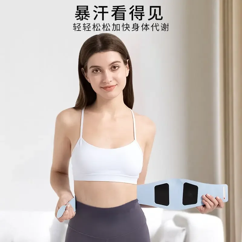 Micro‑Current EMS Vibration Massage Belt Abdominal Fitness Device Home Body Toning for Waist Abdomen Muscle Relaxation Gear