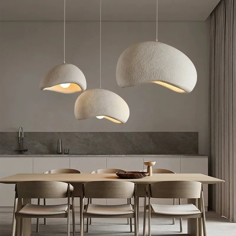 Minimalismus Wabi Sabi LED Pendel leuchten für Wohnzimmer Esszimmer Restaurant Loft Dekor hängen Kronleuchter E27 Aufhängung leuchte