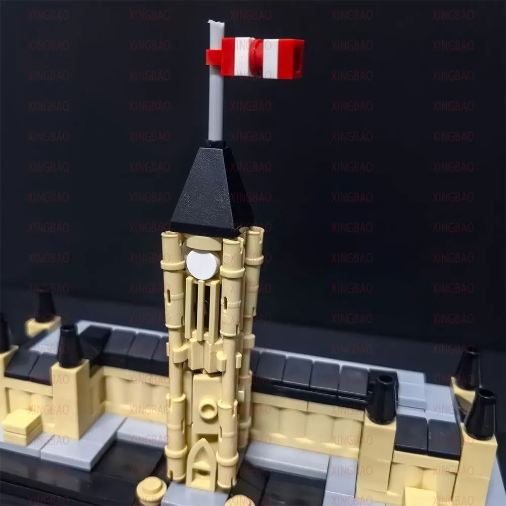 MOC The Canadian Parliament Building Building Blocks Toy Diy Assemble Bricks Architecture Series Display Collection 192PCS