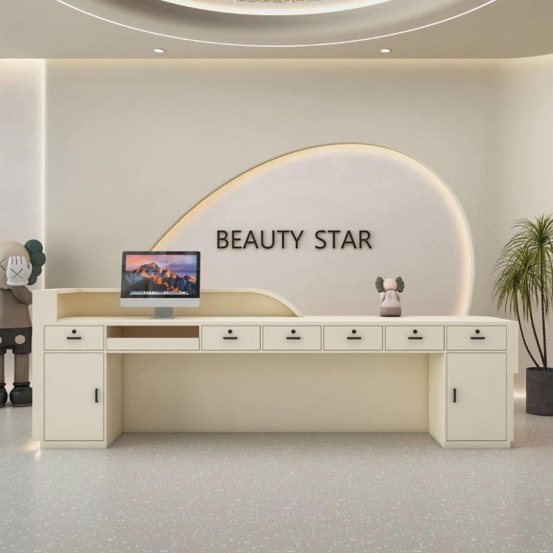 Barber Chests Reception Desk Blower Prescription Logo High Lectern Cash Reception Desk Case Lada Recepcja Furniture