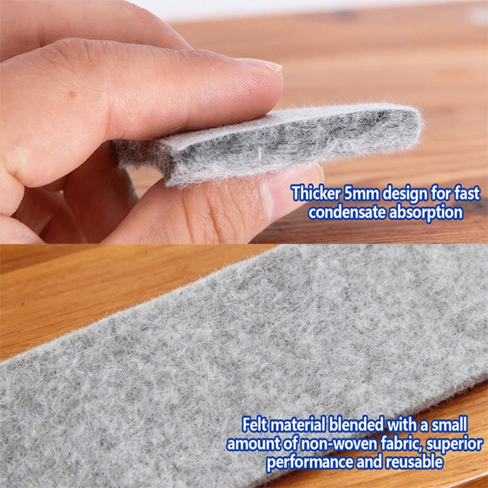 Window Anti-condensation Strips Window Glass Water Absorb Sticker Water Absorbing Strip Felt Strip Absorbent Strips